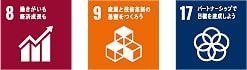 SDGsカテゴリー8・9・17